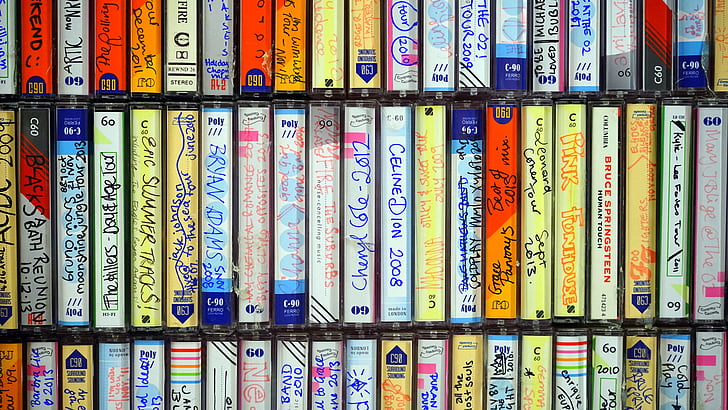 Cassette tape music vintage preview